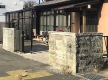 テラス屋根設置後