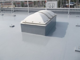 事務所屋上トップライト周辺防水工事完了
