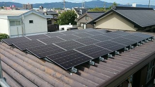 太陽光設置後折板写真