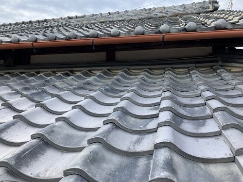 岡崎市　瓦葺き替え　重い屋根　軽く　土葺き