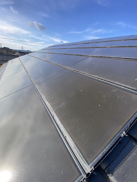 ソーラーフロンティア　鳥害　はと　巣