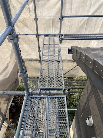 蒲郡市　外装リフォーム　屋根　外壁　塗装　足場　有効活用