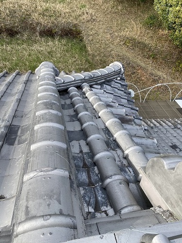 屋根　漆喰　棟　豊川市