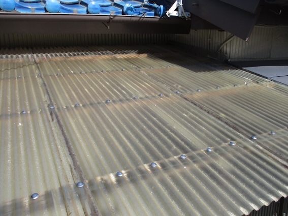 塩ビ　波板　色褪せ