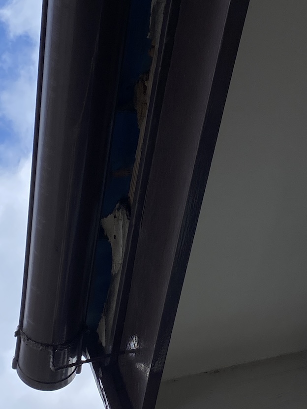 瓦　漆喰　劣化　軒先