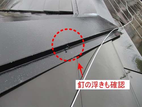 豊橋市　カバー板金　台風　劣化　火災保険　釘浮き