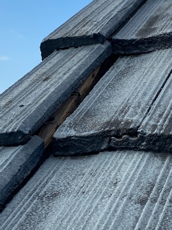 岡崎市　セメント瓦　特有　不具合　ケラバ　傾き　落下　修理 　補修