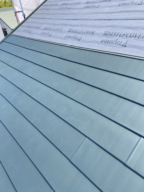豊橋　カラーベスト　カバー工法　重ね葺き　ニチハ横暖ルーフ　センタールーフ　グリーン