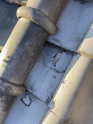 岡崎市　瓦　凍害　凍て　割れ　破損　